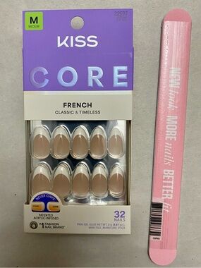 KISS Core French Press-On Nail Kit & Nail File